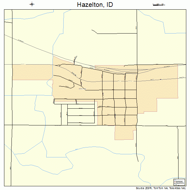 Hazelton, ID street map