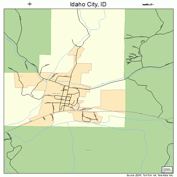 Idaho City, ID street map