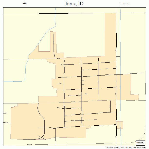 Iona, ID street map