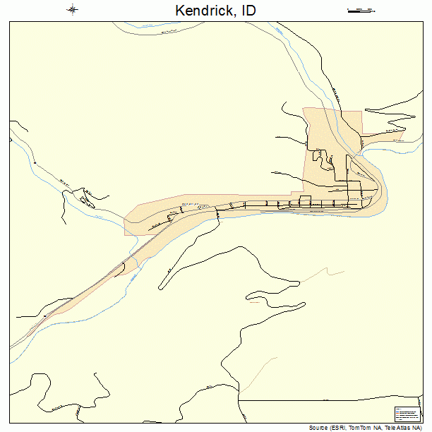 Kendrick, ID street map