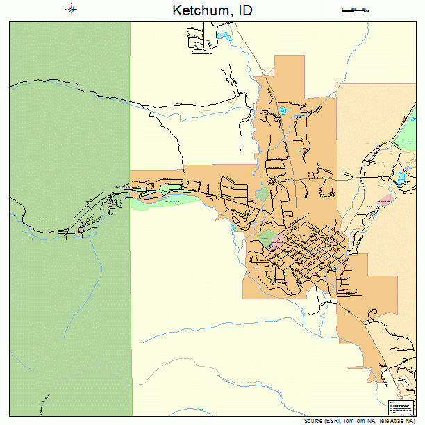 Ketchum, ID street map