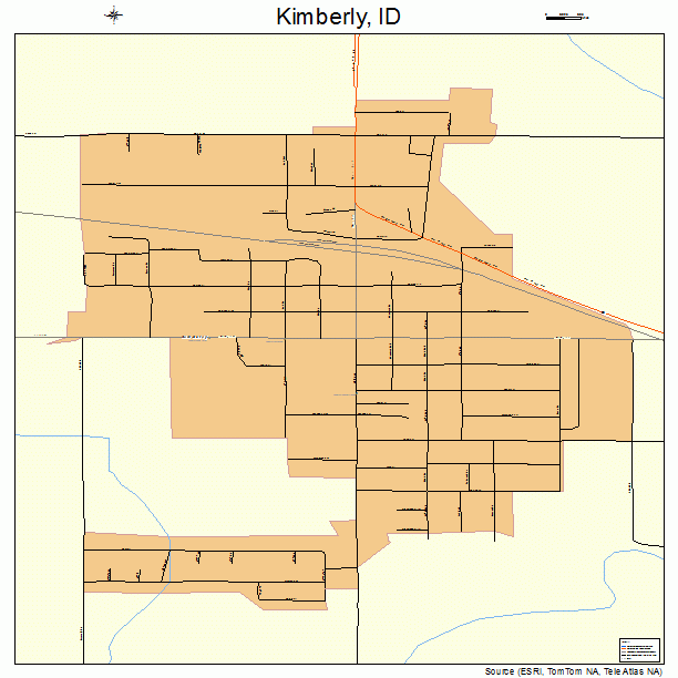 Kimberly, ID street map