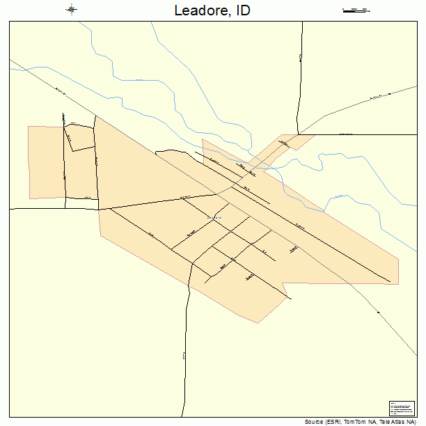 Leadore, ID street map