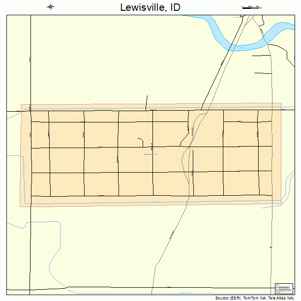 Lewisville, ID street map