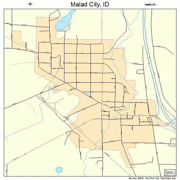 Malad City, ID street map