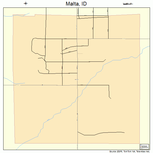 Malta, ID street map