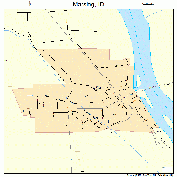 Marsing, ID street map
