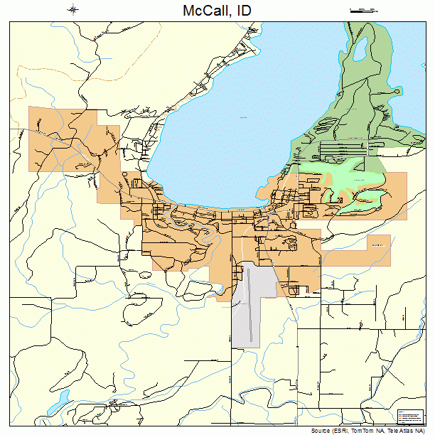 McCall, ID street map