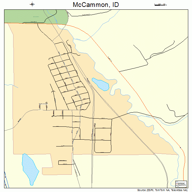 McCammon, ID street map