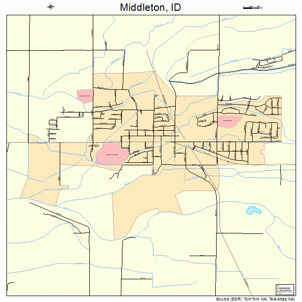 Middleton, ID street map