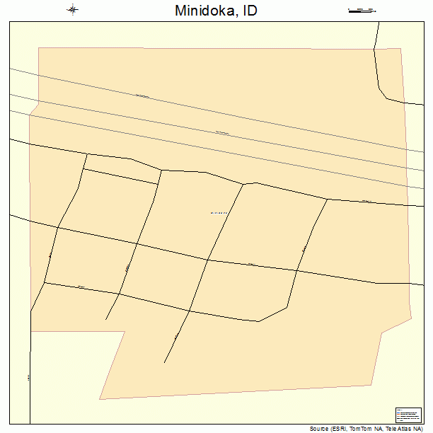 Minidoka, ID street map