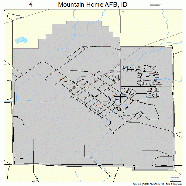 Mountain Home AFB, ID street map