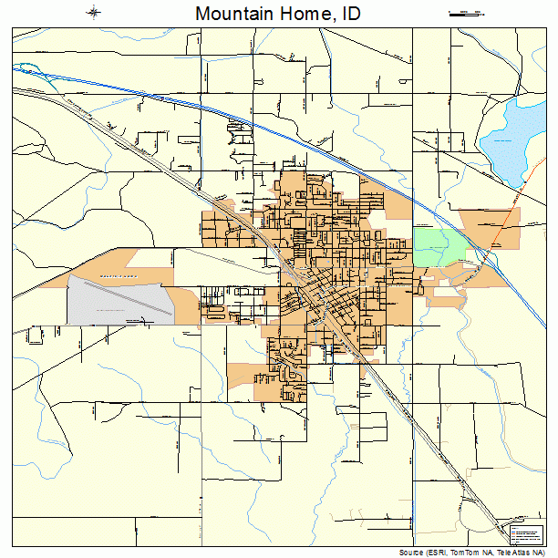 Mountain Home, ID street map