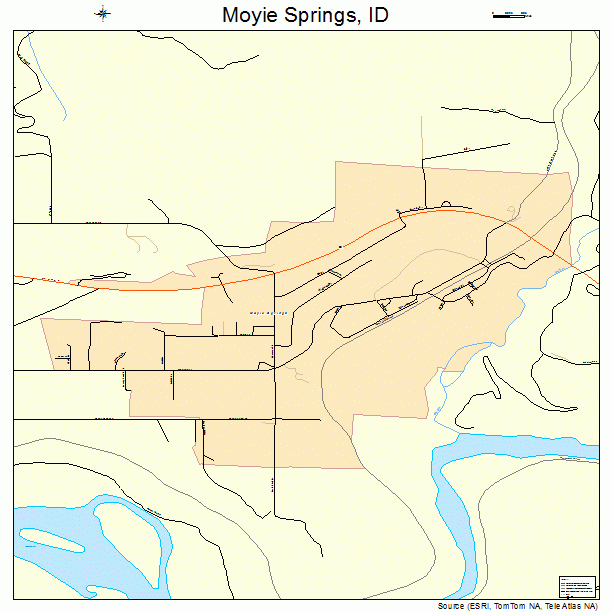 Moyie Springs, ID street map