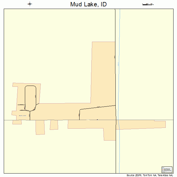 Mud Lake, ID street map