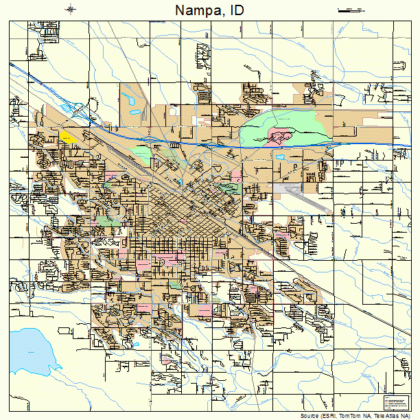 Nampa, ID street map