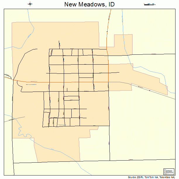 New Meadows, ID street map