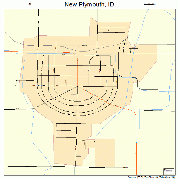 New Plymouth, ID street map
