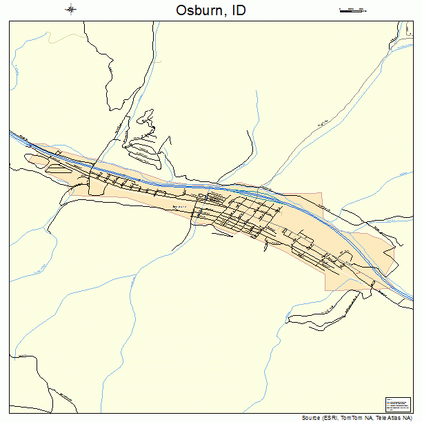 Osburn, ID street map