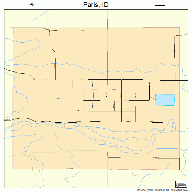 Paris, ID street map