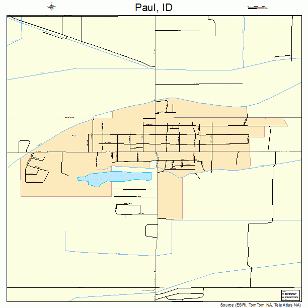 Paul, ID street map