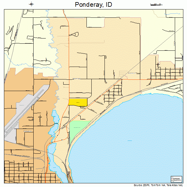 Ponderay, ID street map