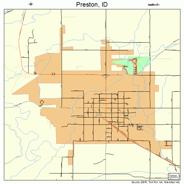 Preston, ID street map