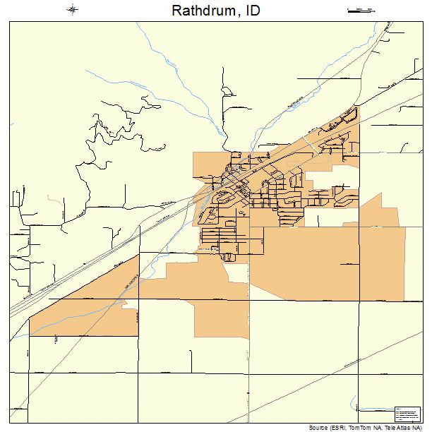 Rathdrum, ID street map
