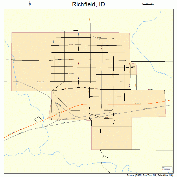 Richfield, ID street map