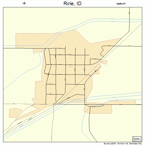 Ririe, ID street map
