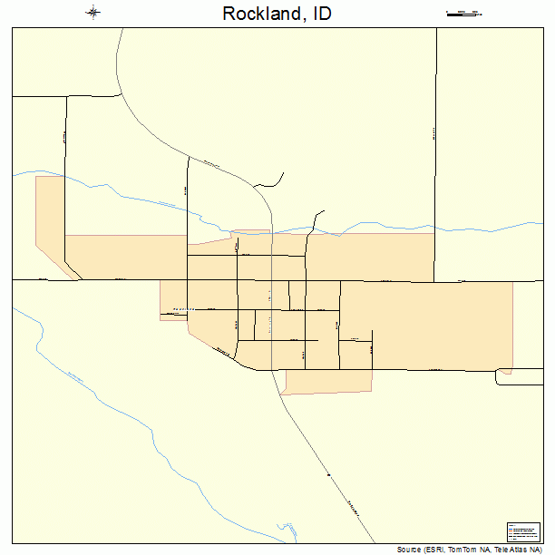 Rockland, ID street map