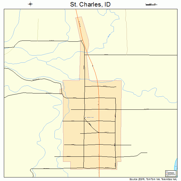 St. Charles, ID street map