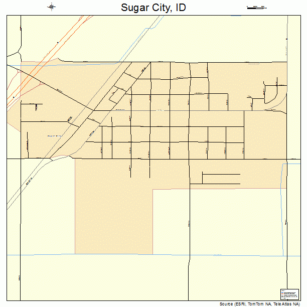 Sugar City, ID street map