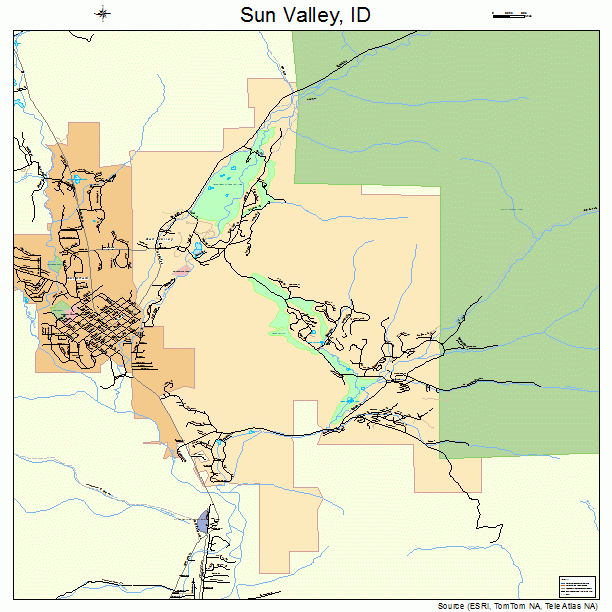 Sun Valley, ID street map
