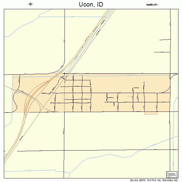 Ucon, ID street map