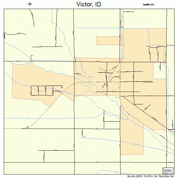 Victor, ID street map