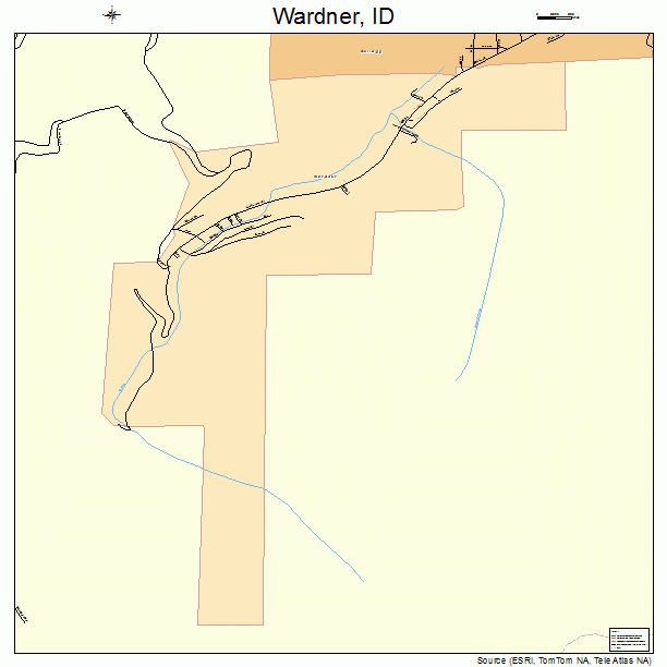 Wardner, ID street map