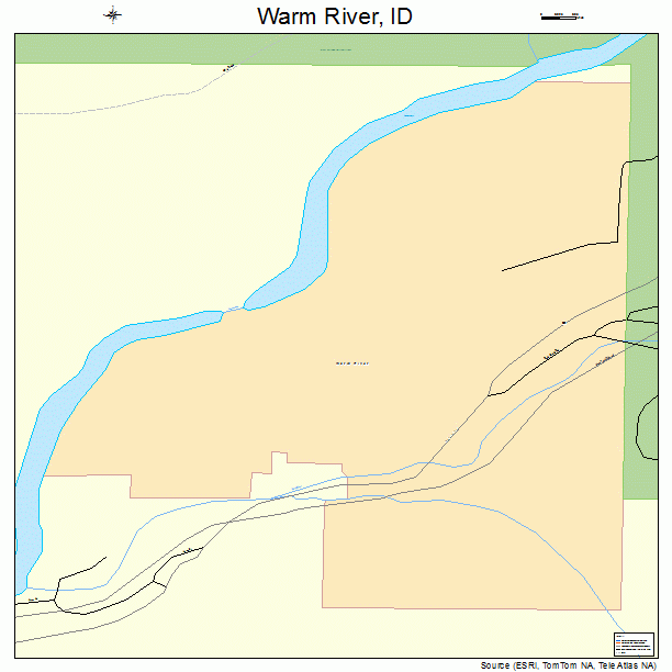 Warm River, ID street map