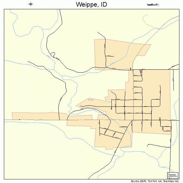 Weippe, ID street map