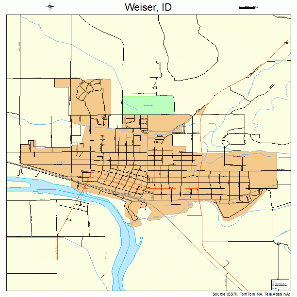 Weiser, ID street map