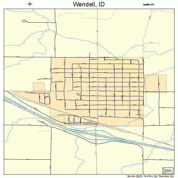 Wendell, ID street map