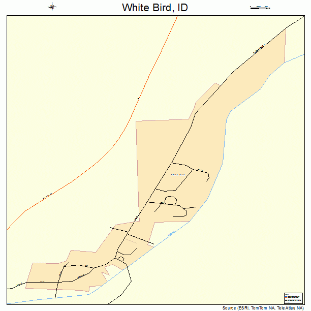 White Bird, ID street map