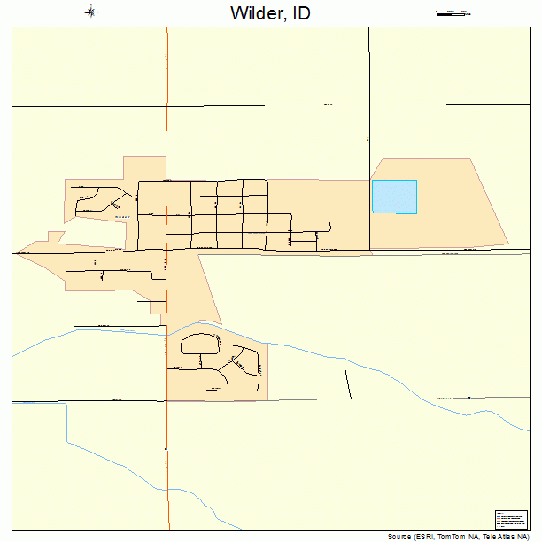Wilder, ID street map