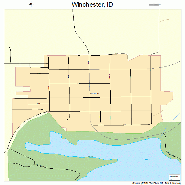 Winchester, ID street map