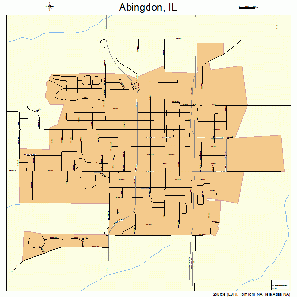 Abingdon, IL street map
