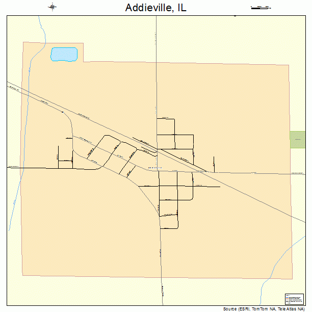 Addieville, IL street map