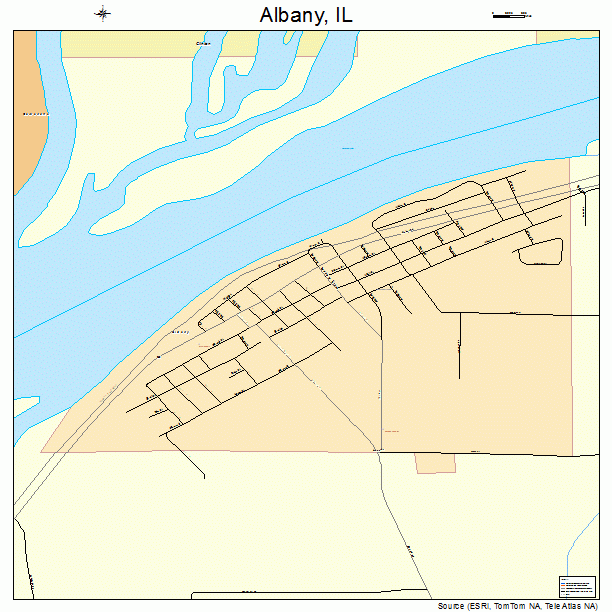 Albany, IL street map