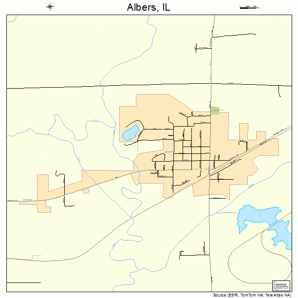 Albers, IL street map