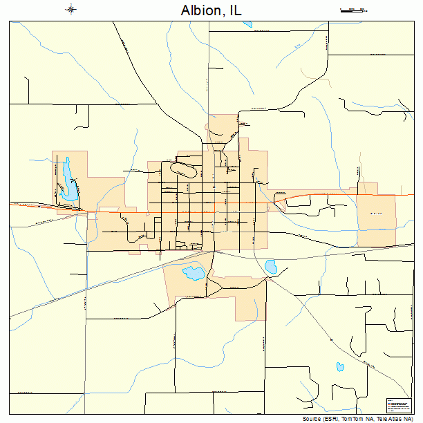 Albion, IL street map