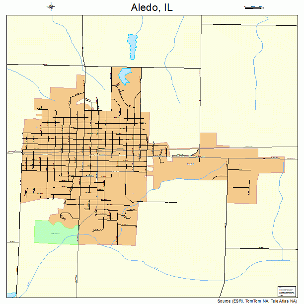 Aledo, IL street map